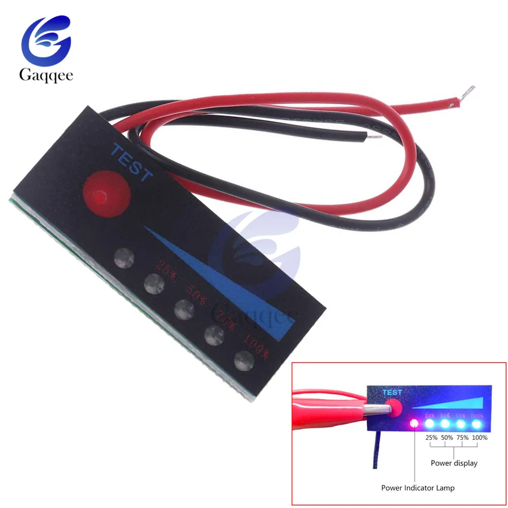 1S2S3S4S 12V Lead Acid Battery18650 Li-ion Lipo Lithium Battery Level Indicator Tester LCD Display Meter Module Capacity