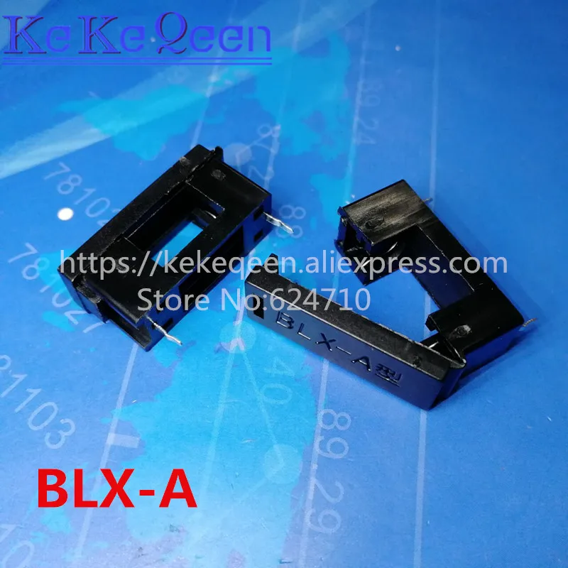 10PCS PCB Mount  glass fuse holder BLX-A type with cover fuse blocks 5X20mm insurance header