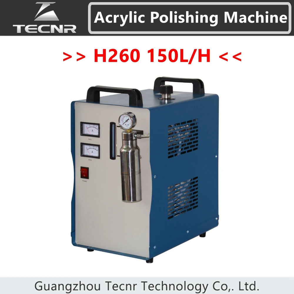 TECNR H260 150L Acrylic Flame Polishing Machine Oxygen Hydrogen polisher 220V Jewelry Welding Machine