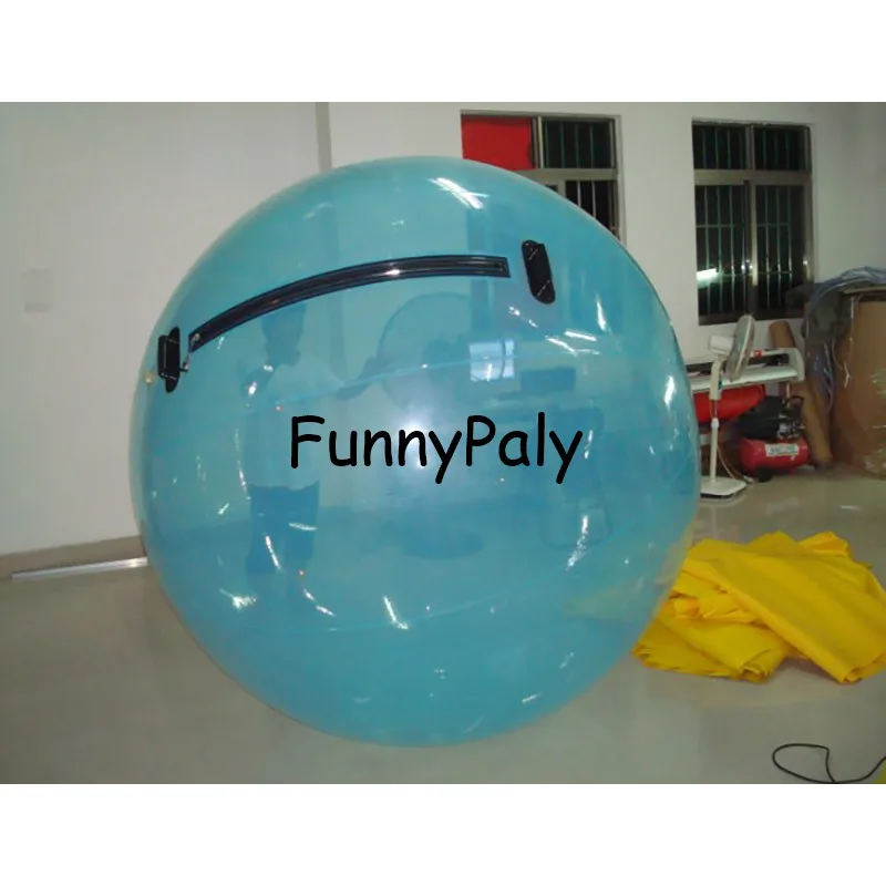 inflatable water walking ball for rental,aqua zorbing balls equipment,germany inflatable zorb ball,blue 2m pvc Water Polo Ball