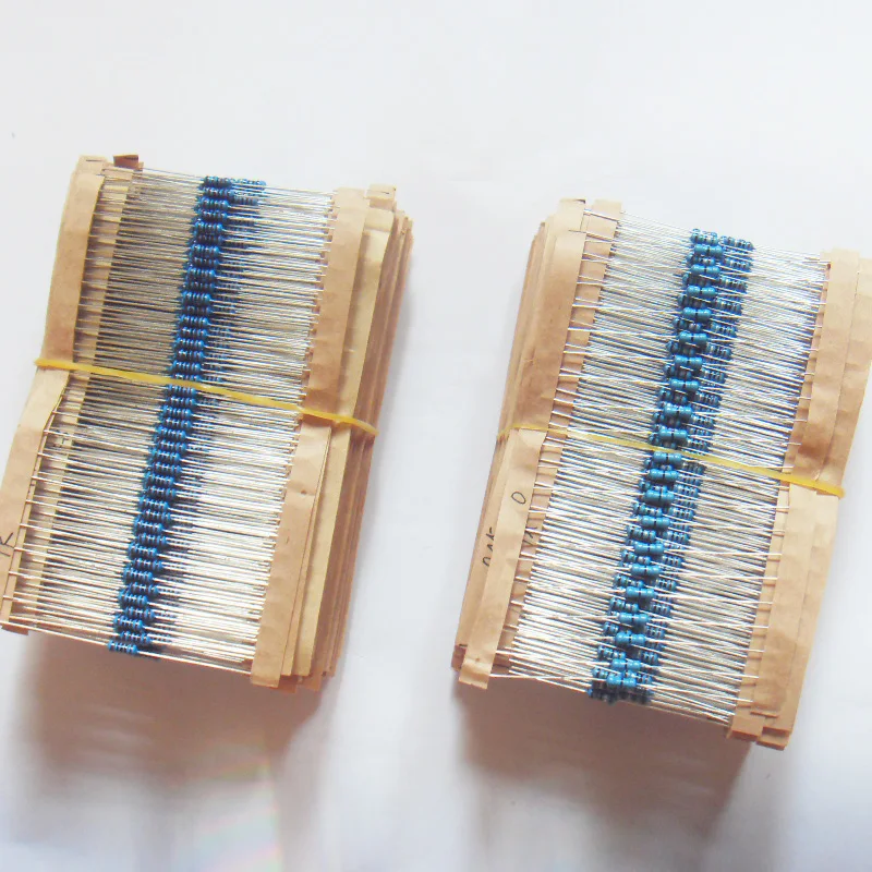

1/2W 0.5W Metal Film 60valuesX10pcs=600pcs Resistor Kit 0.1R~820K Resistor Pack