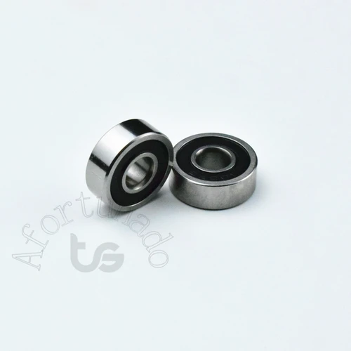 Imagen 2 del producto Rodamiento 605RS 10 piezas 5*14*5(mm) caucho de acero cromado sellado piezas de equipos mecánicos de alta velocidad