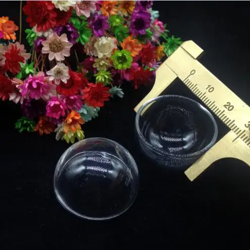 20pcs mix size hemisphere clear Half Globe bubble Glass cover dome Pendant Open Vials Bottle Charms DIY Ring Craft accessories