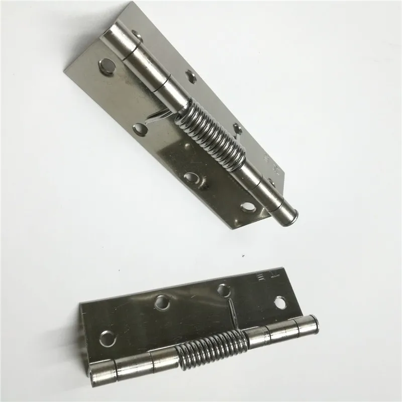 4 inch spring stainless steel hinge wooden aluminum alloy auto door close hinge X3