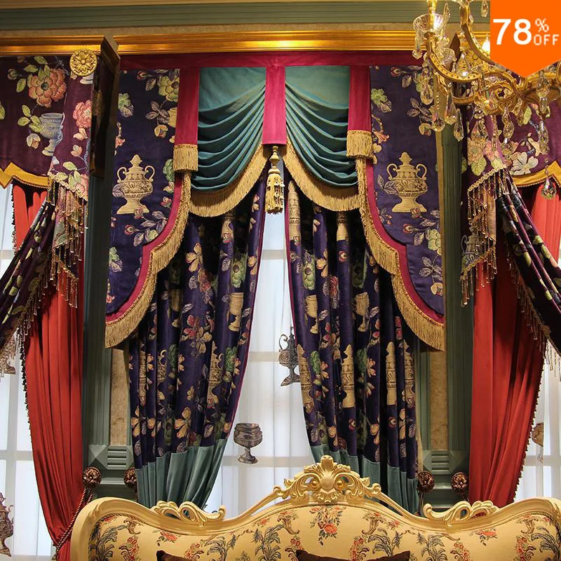 Extreme Godness Luxury Nice PATCH Water Bottle Oil Painting Religious Bedroom Drapery Luxury Drapes decoration curtains