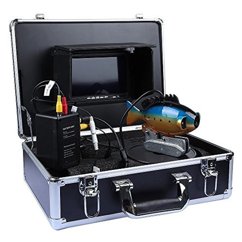 

600TVL Underwater Camera For Fishing Fish Finder 7" TFT LCD Monitor 20M Cable 2pcs White LED