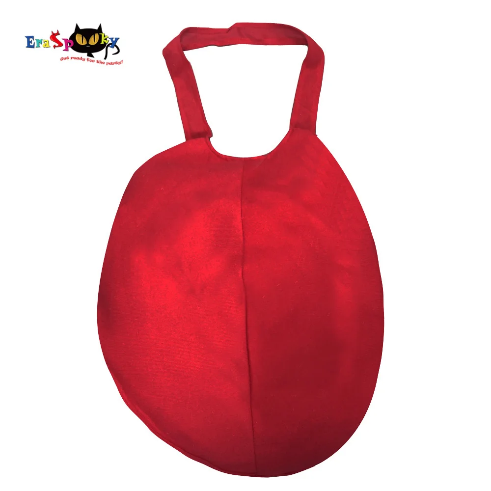 Eraspooky Rot Mens Santa Claus Bauch Cosplay Weihnachten Kostüm Erwachsene Topf Bauch Vater Weihnachten Karneval Party Zubehör