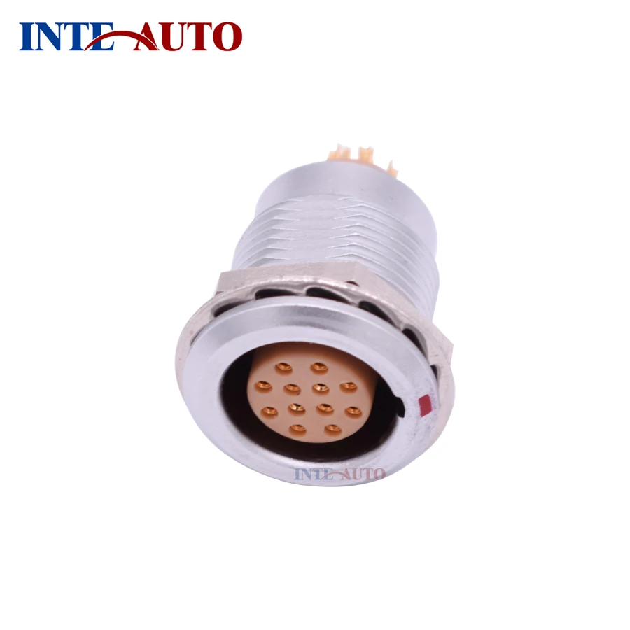 

Substitute 1B multi-pole 12 pins socket, metal push pull self-locking connector,1B series,M12 size,EZGG.1B.312