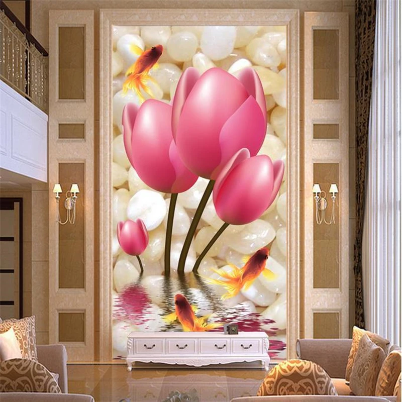 

beibehang papel de parede Customize size High Quickly HD mural wallpaper wall paper stone with flower wallpaper papel parede