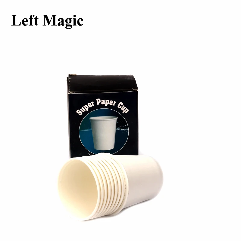 Super Paper Cup Magic Tricks Cup Appear From Bag Magic Props Paper Comedy Stage Close Magic Street Magic Show G8134