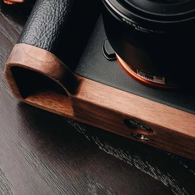 

Walnut Woodiness grain wooden Wood Hand Grip Plate Bracket For SONY A7II A7M2 A7RII A7R2 A7S2 a72