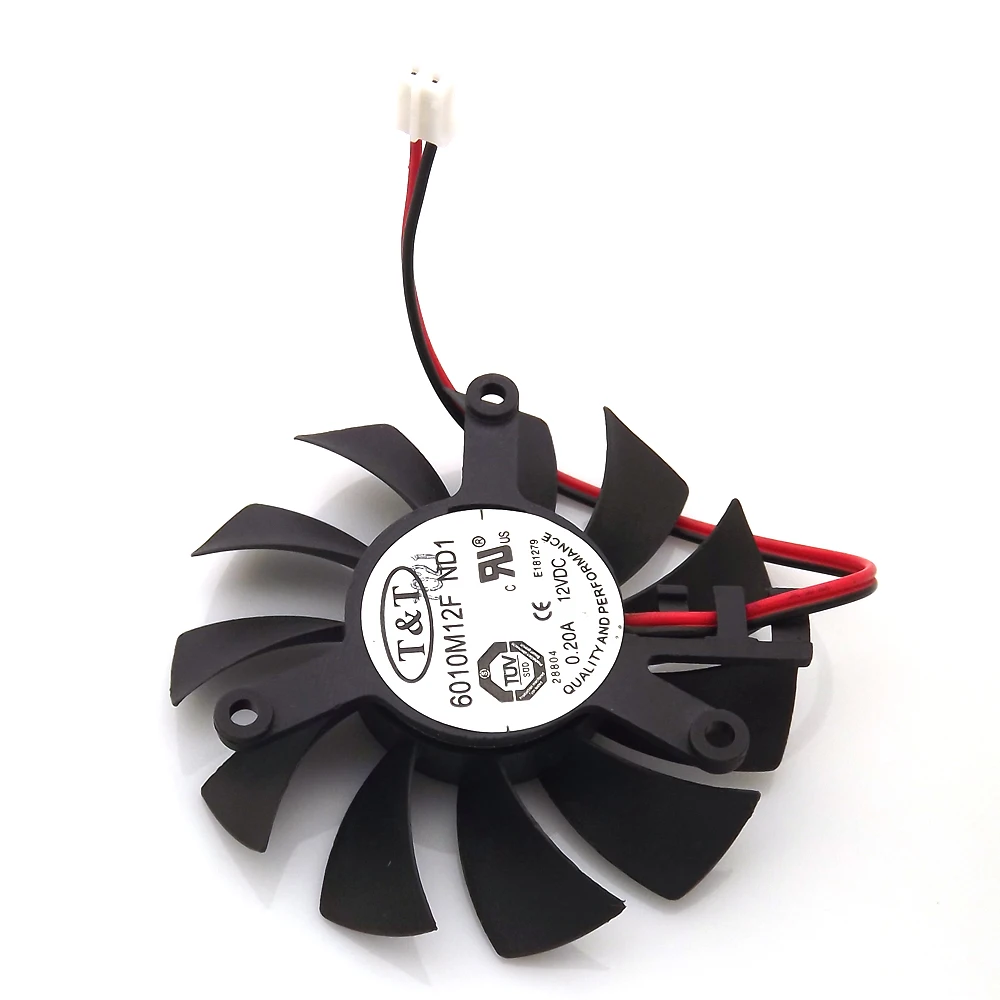 Ventilateur refroidisseur VGA pour carte graphique, 6010M12F ND1 12V, 0,20 A, 55mm, 39x39x39mm, 2 fils, 2 broches, livraison gratuite
