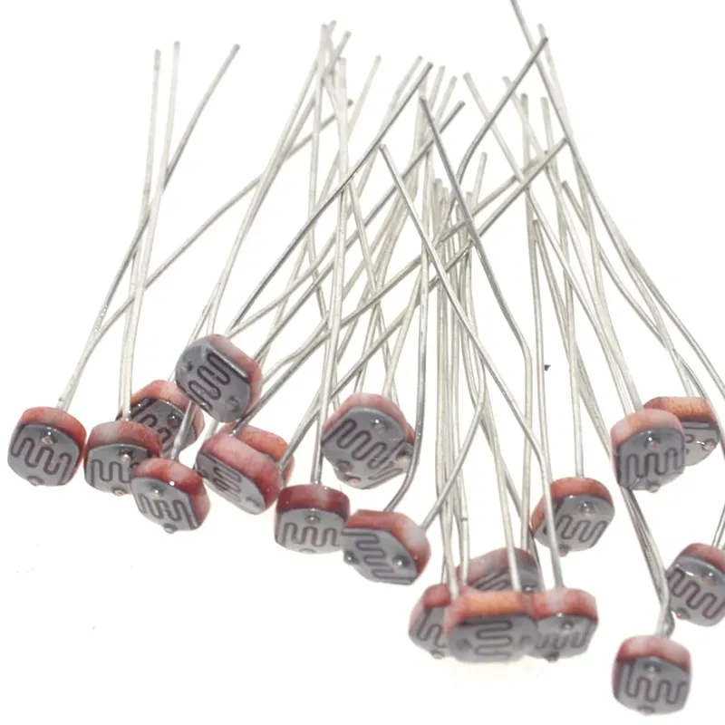 20PCS x 5528 Light Dependent Resistor LDR 5MM Photoresistor wholesale and retail Photoconductive resistance