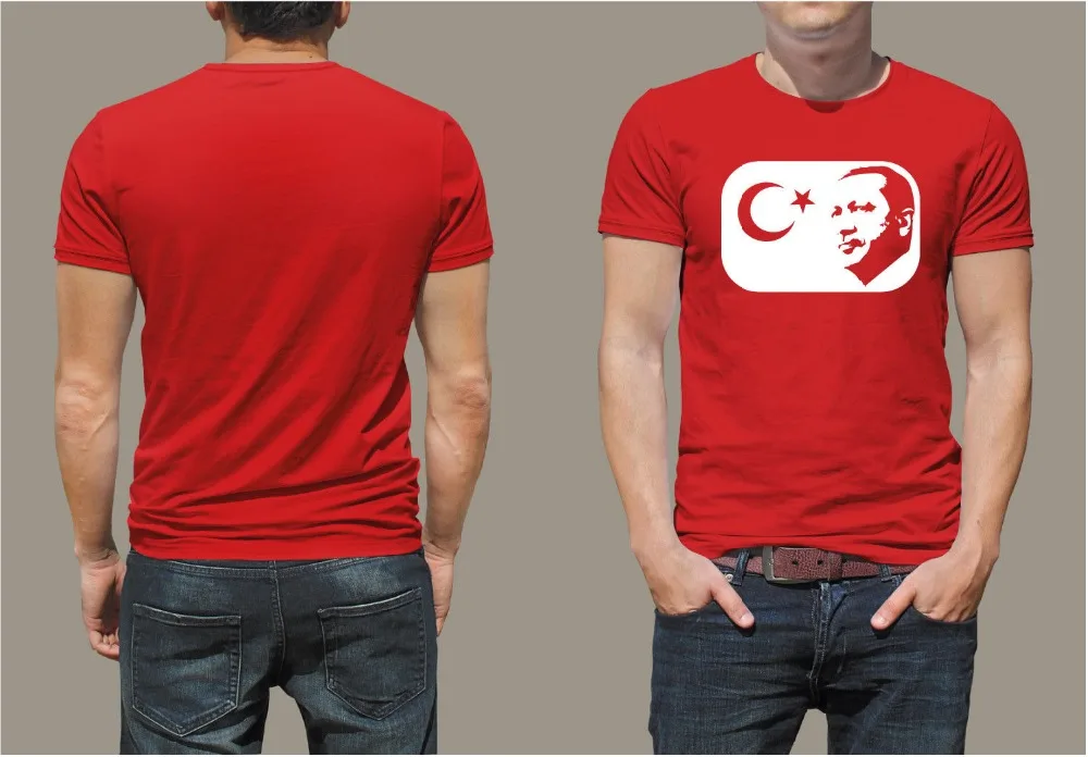 Recep Tayyip Erdogan T-Shirt - Shirt - Ay Yildiz Top2018 Fashion O-Neck Hipster Tshirts 3D Print Tee