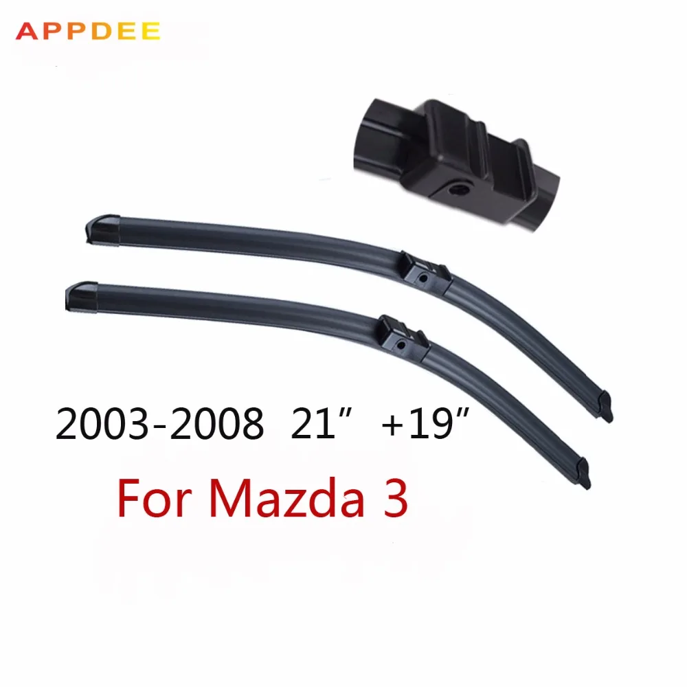 

Щетки стеклоочистителя appdee для Mazda 3 (2003-2008), 21 + 19 дюймов, подходящие только боковые рычаги стеклоочистителя со штифтом