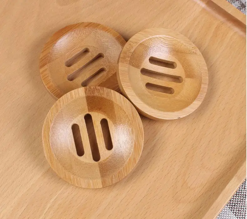 

Round Natural Creative Environmental Protection Mini Soap Box / Bamboo Soap Holder / Drying Soap Holder Free Shipping SN1452