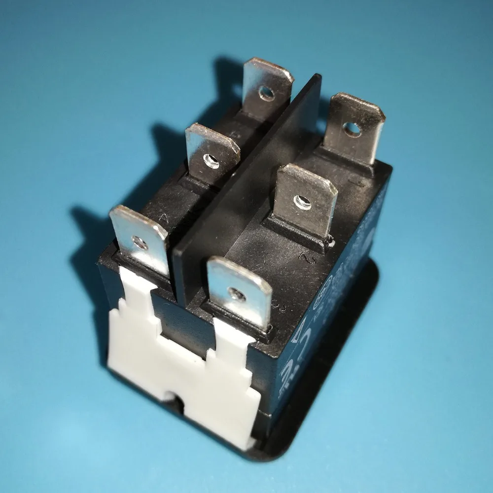 1pcs KEDU HY12-9-3 6Pins (On)-Off-(On) Automatic Reset Rocker Switch Black 125/250V 18/20A