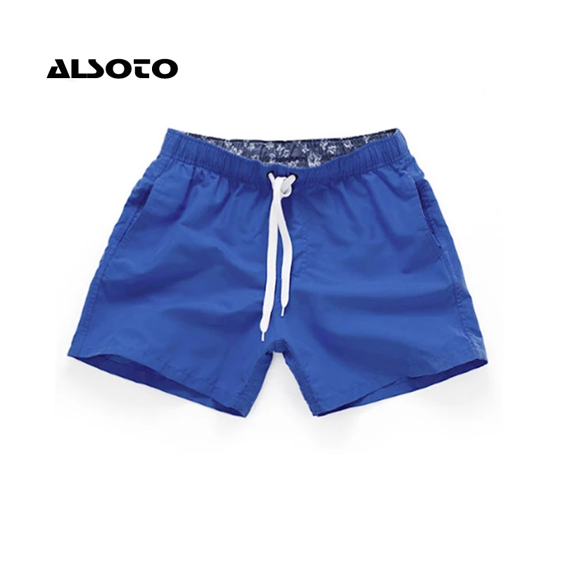 Men Summer Casual Shorts Quick Drying Fitness Short homme Beach Shorts Men Women Boardshorts Elastic Waist Solid gym Clothing