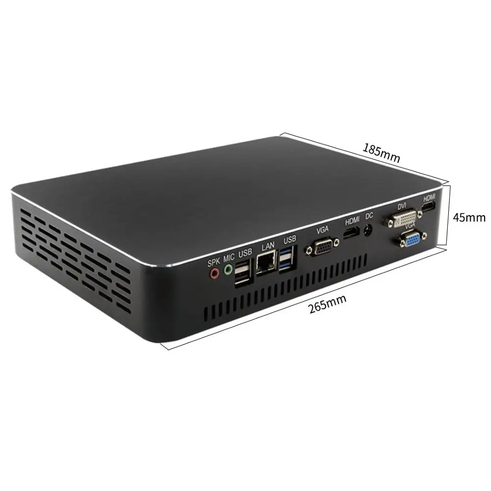 Intel Quad Core i3 8100 Processor HTPC Mini Pc with HDMI  DVI  4K Gaming Computer Support 2G GTX1030 Dedicated Card mini pc