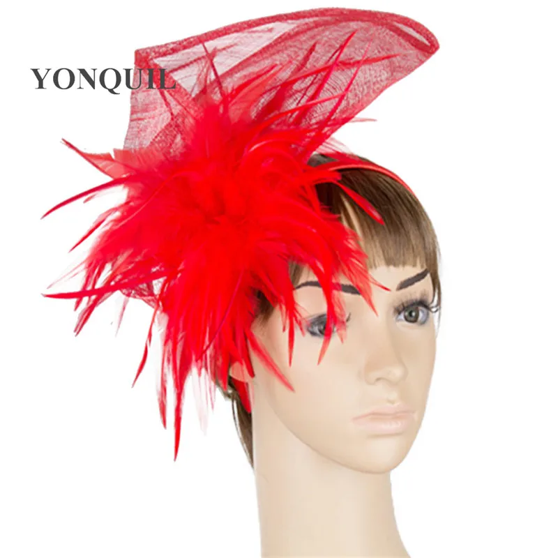 high quality vintage brown fascinators green cocktail wedding accessories sinamay fascinator hats kentucky event headwear SYF625