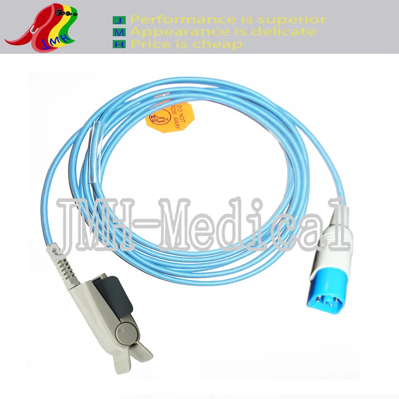 

Compatible with HP M1191A Pulse Oximeter monitor, Adult finger clip spo2 sensor, 8pin,Nellcor clip.