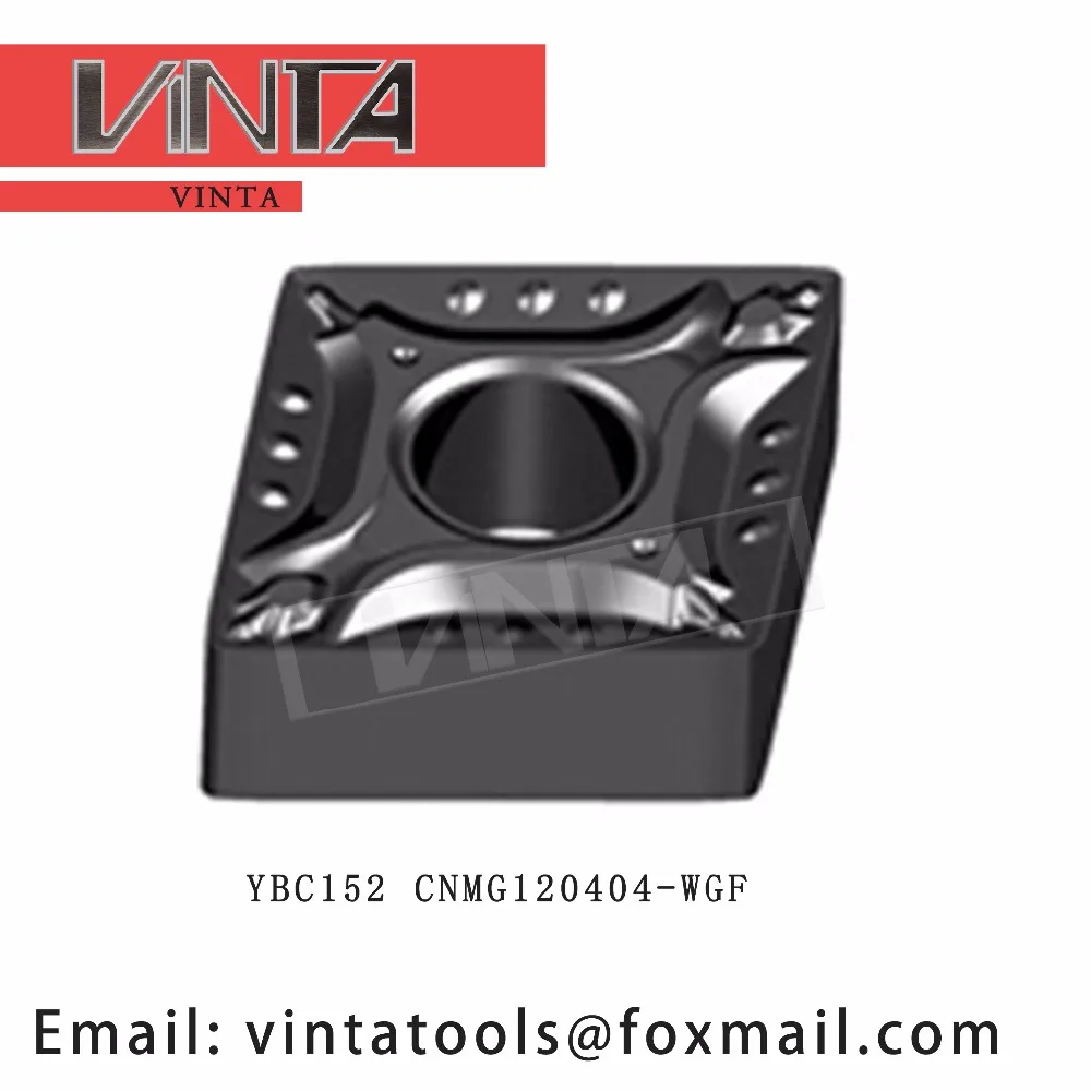 

High quality 10pcs/lots YBC152 CNMG120404-WGF cnc carbide turning inserts cutting blade tools