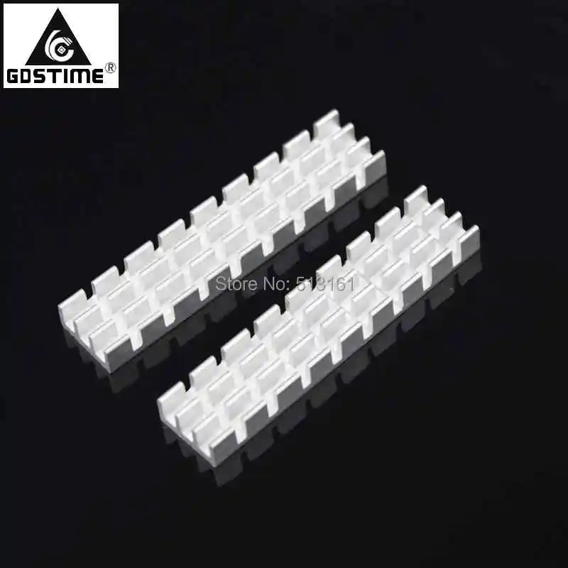 5 шт., алюминиевый радиатор для процессора, 11 Х5 мм