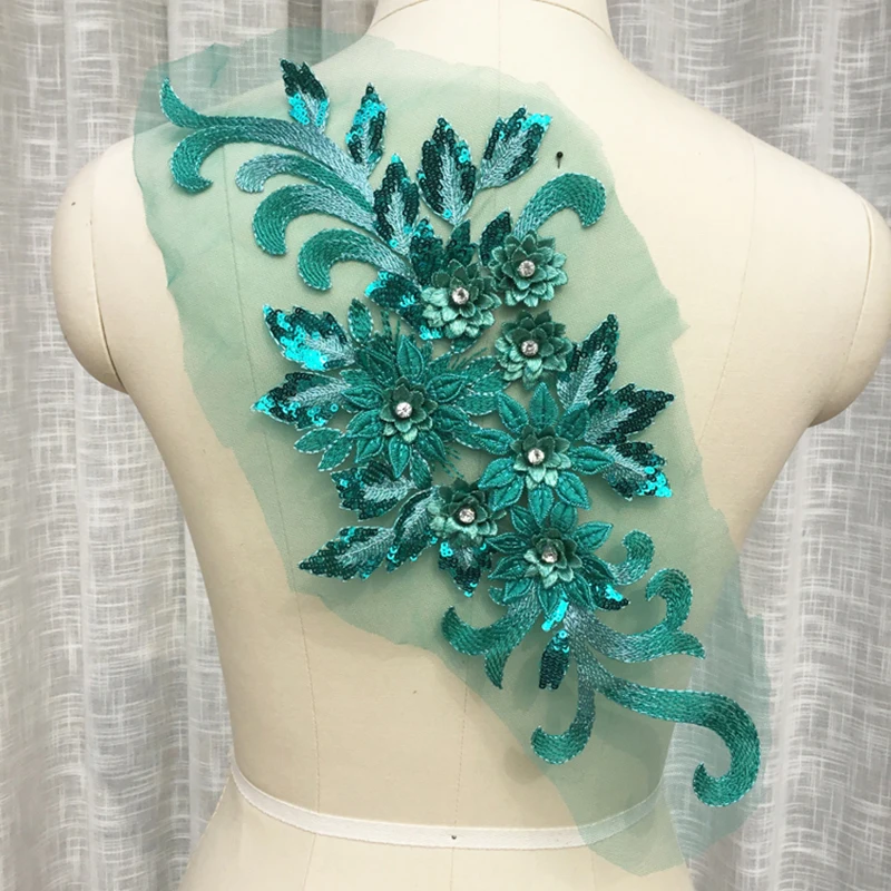 

4 шт. кружевные аппликации из ткани с 3D-бусинами для свадебных платьев, DIY украшения для головных уборов невесты, кружевные воротники цвета слоновой кости и красные, кружевные нашивки для декора своими руками 2026