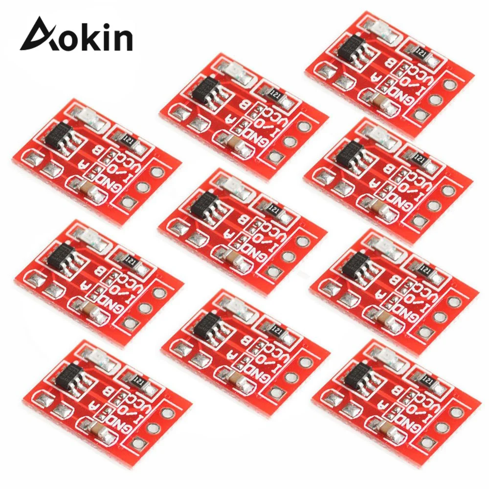 10PCS TTP223 Touch Key Switch Module Touching Button Self-Locking No-Locking Capacitive Switches Single Channel For Arduino l8