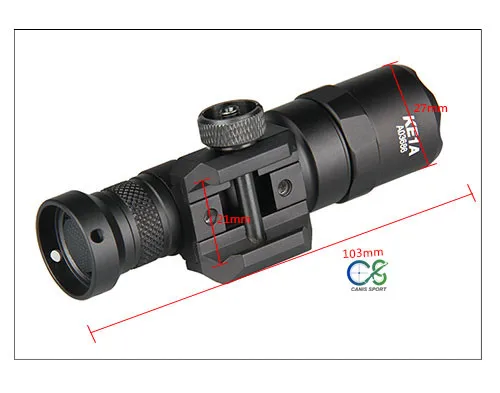 Lanterna de caça ppt m300b led luz tática lanterna tática peso leve para tiro caça gs15-0078