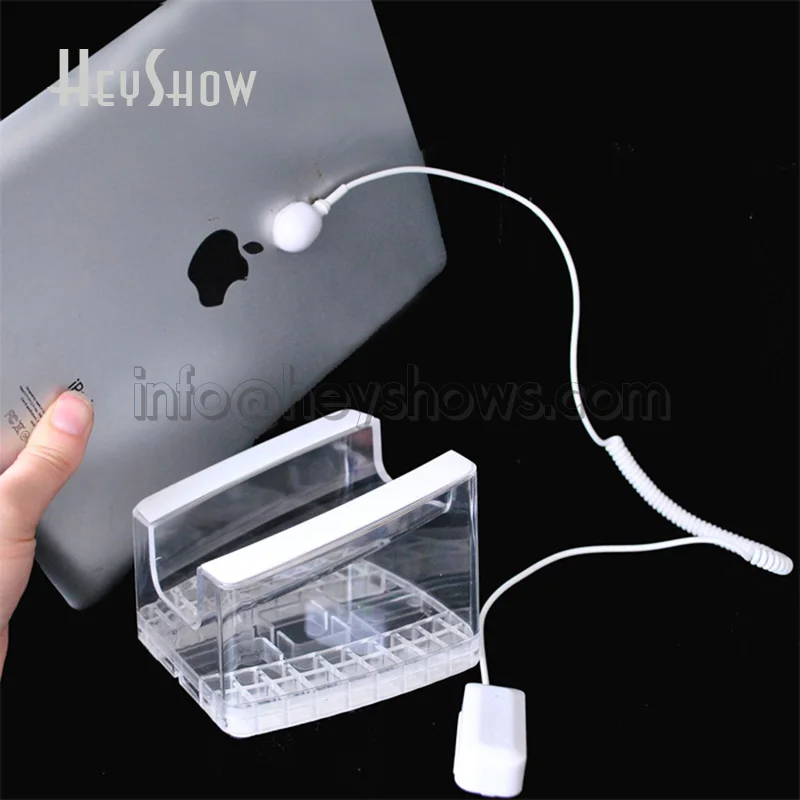 Mini Universal Phone Security Display Stand, Anti-Theft Sensor Cable, Tablet Holder, Laptop, PC Alarm, Watch Headset, Shaver