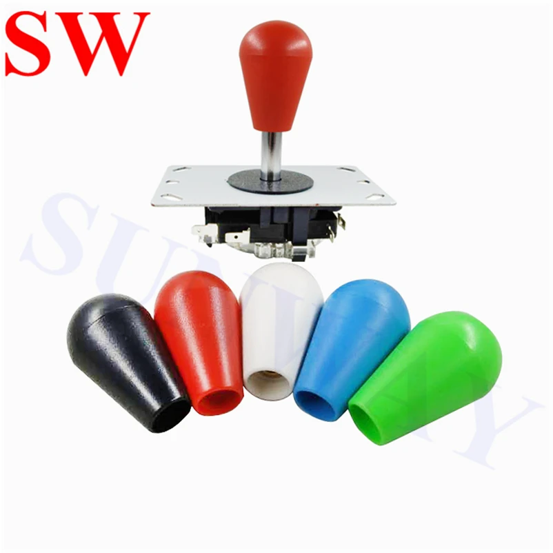 2Pcs Sanwa joystick Oval ball top Arcade Sanwa joystick with microswitch 4/8 Way Joystick Fighting Stick Parts for Game Arcade