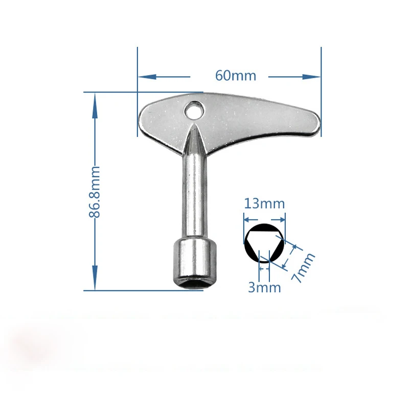 Key Wrench Cross Switch Alloy Universal Square Wrench Tool for Elevator Electrical Cupboard Box Cabinet socket wrench