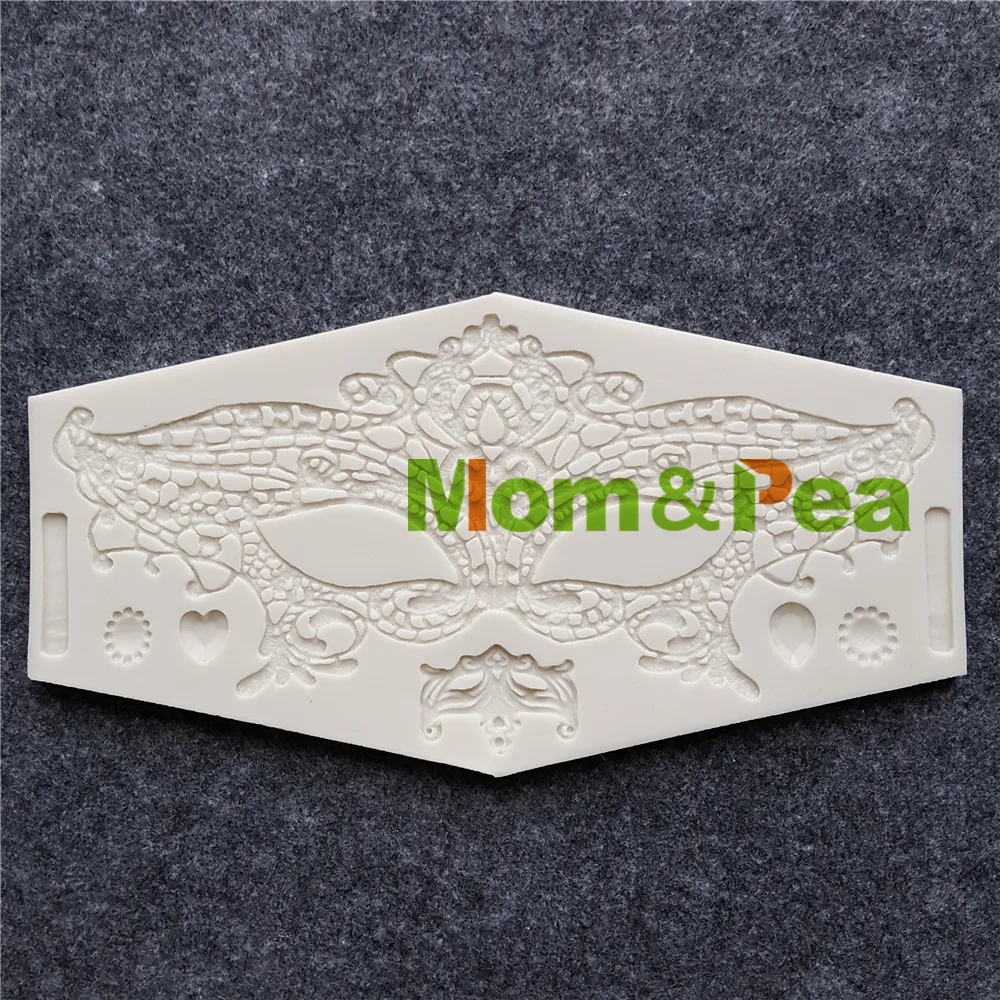 

Mom&Pea MPB0029 Lace Shaped Silicone Mold Cake Decoration Fondant Cake 3D Mold Food Grade