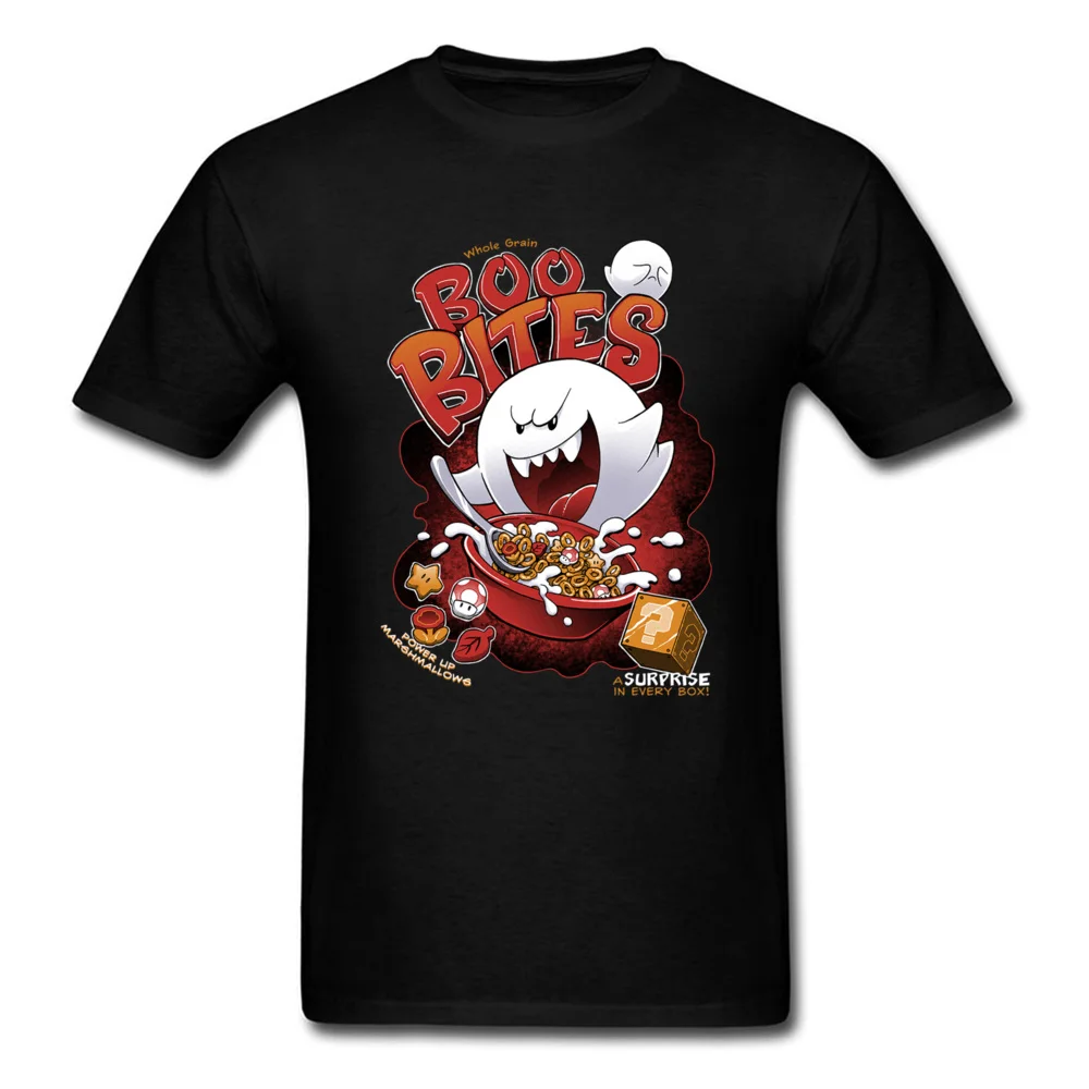 Evil Boo Bites Ghost Monster Tshirt 100% Cotton Man Short Sleeve T Shirts Fashionable Tops Shirts New Design Round Neck T Shirt