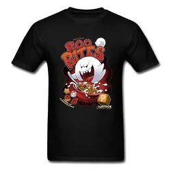 Evil boo bitesゴーストモンスターTシャツ綿100%,半袖Tシャツ,ファッショナブルなトップス,新しいデザイン,ラウンドネック