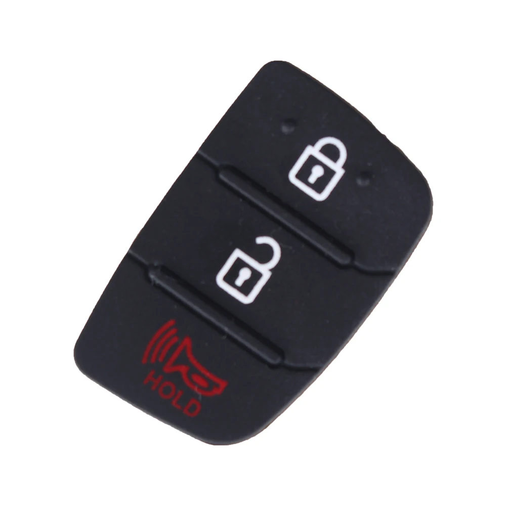 DANDKEY 10pcs/lot Wholesale 3 Buttons Car Remote Key Shell Fob Case Rubber Pad Key Button Fit For Hyundai