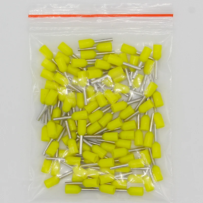 E7508 100PCS/Pack Tube insulating Insulated terminals 0.75MM2 Cable Wire Connector Insulating Crimp Terminal Connector E-