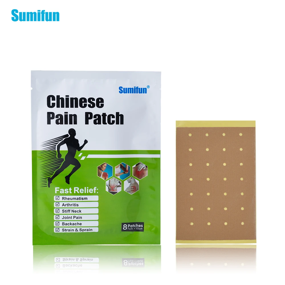 

Sumifun 8pcs/bag Joint Pain Relief Pain Relieving Chinese Herbal Knee Rheumatoid Arthritis Pain Patch Body Massager K01701