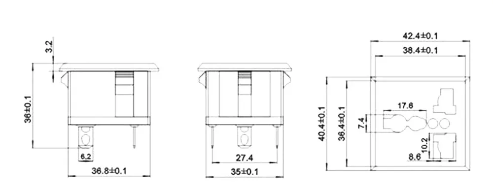 1 Pcs/Lots AC 250V 13A US USA UK EU Euro AU Panel Mount Snap in Universal Power Socket Outlet Receptacle Black/White