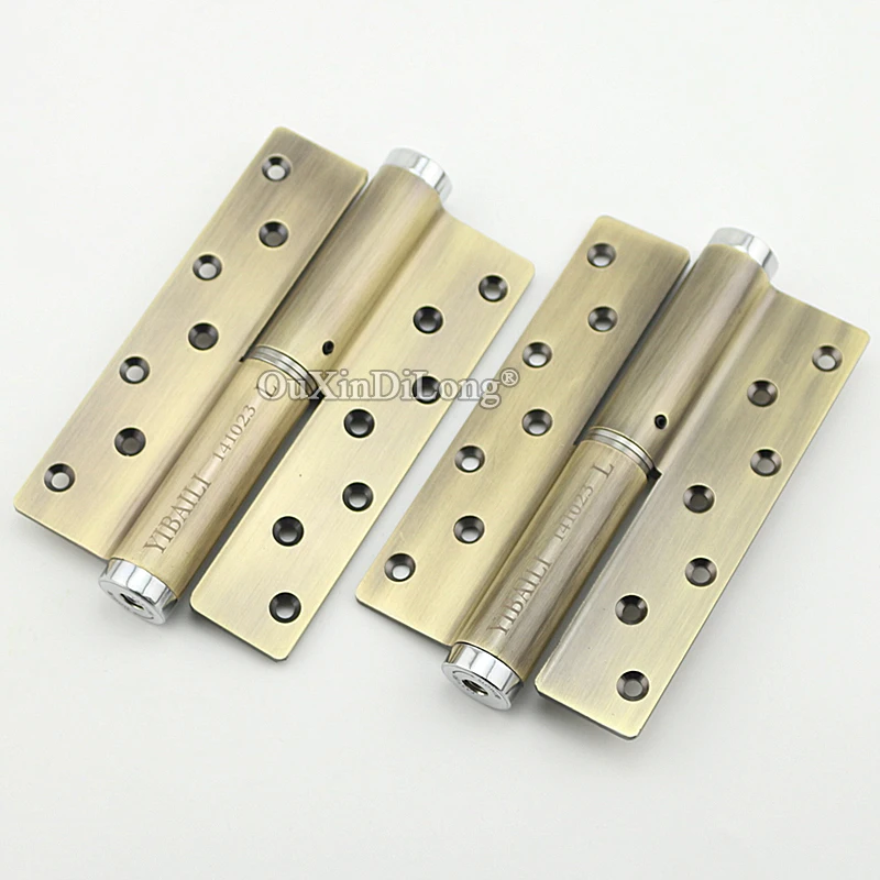 2PCS Invisible Hydraulic Buffer Door Hinges Damping Self-closing Door Hinges w Door Hinge,Door Closer,Door Stops 3 Functions