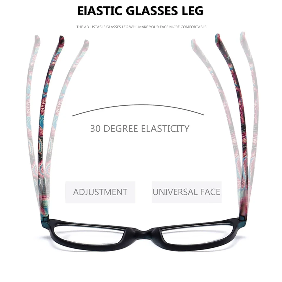 Reading Glasses Women Flowers diopter fashion Glasses For Reading Brands eyeglasses Ultralight presbyopia Glasses 1 1.5 2 2.5 3