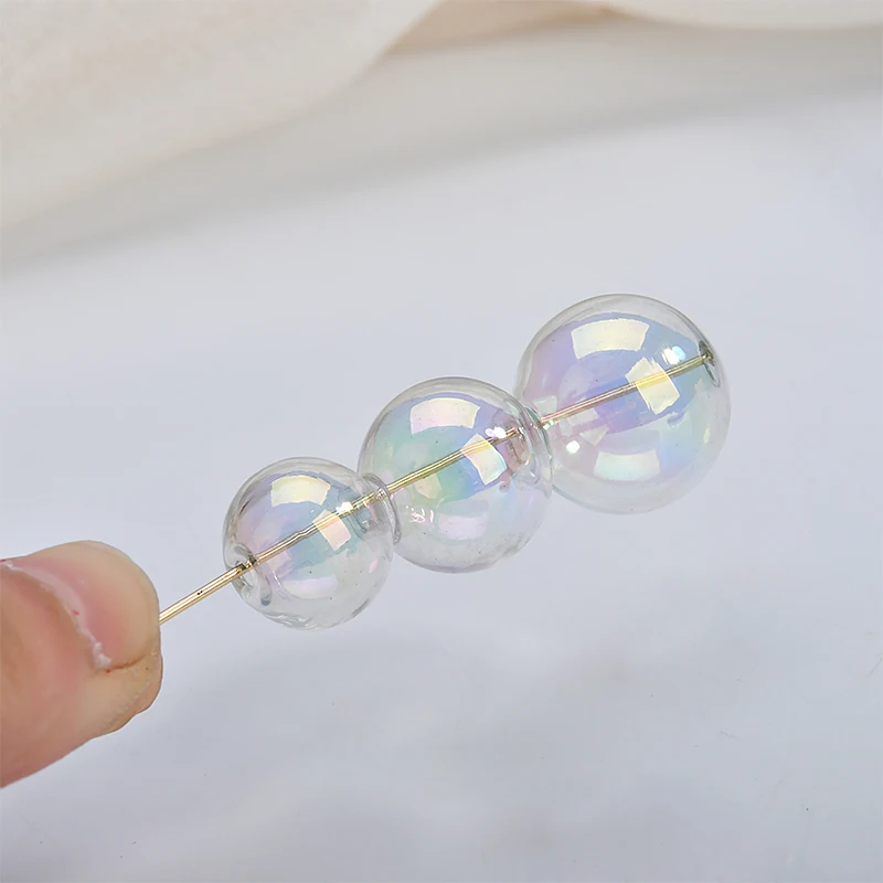 New arrived 20pcs/lot geoemtry rounds shape colorful glass transparent balls diy jewelry earring/garment pendant accessory