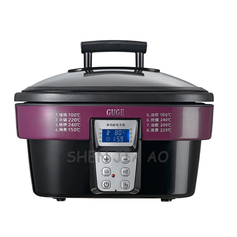 Household function multi-functional electric cooker AD-G909 non-stick electric cooker 5L multi-purpose electronic wok 220V