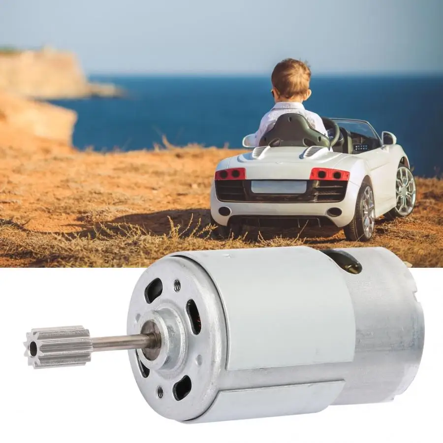 12V High Speed Micro Motor RS550 Gear High Speed Brushless Motor 3mm Shaft for DIY Children Electric Car RC Ride Baby Car