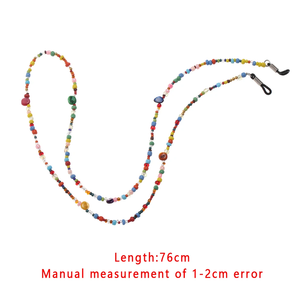 1Pcs Fashion  Retro Beads Eyeglass Sunglasses Reading Glasses Chain Spectacle Cord with Tassels Neck Strap String Chain Eye wear