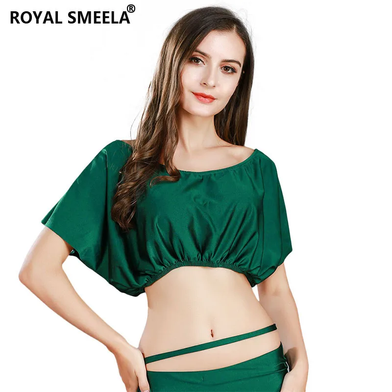 Bellydance Tops Belly Dance Costume Women\'s Top Sexy Top Crop Tops Belly dancing Elastic Short Top Class lesson Practice clothes