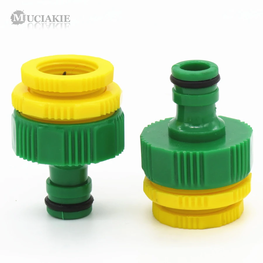 

2PCS 1/2'' 3/4'' 1'' Female Threaded Faucet Connector Garden Irrigation Hose Quick Coupler Nipple Joint Horticulture Adapter