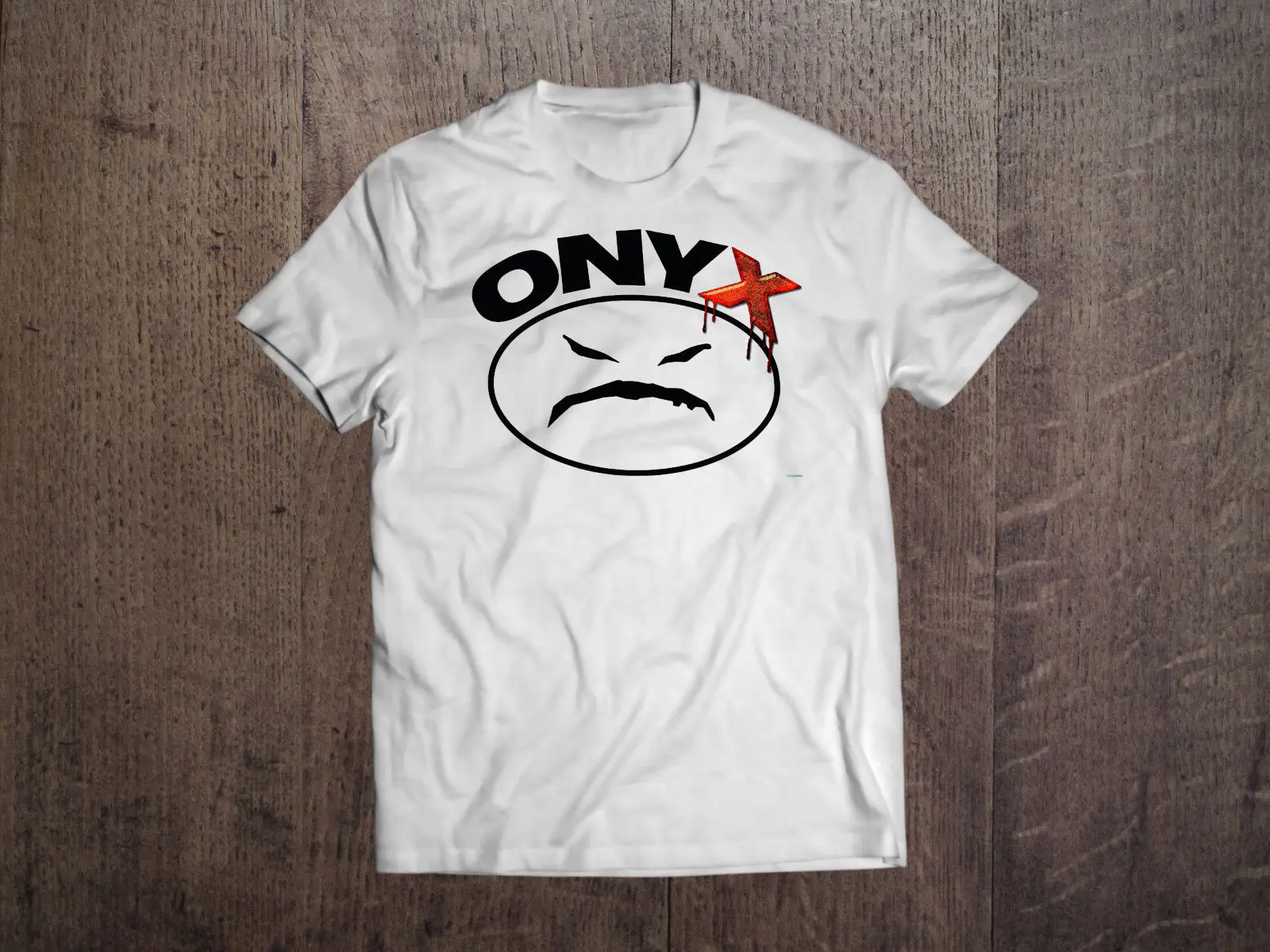 Newt Shirt Men Onyx Men White T-Shirt Mad Face Logo Rap Tee Hip Hop Fan Shirt Size S M L Xl Xxl Short Tee Shirt