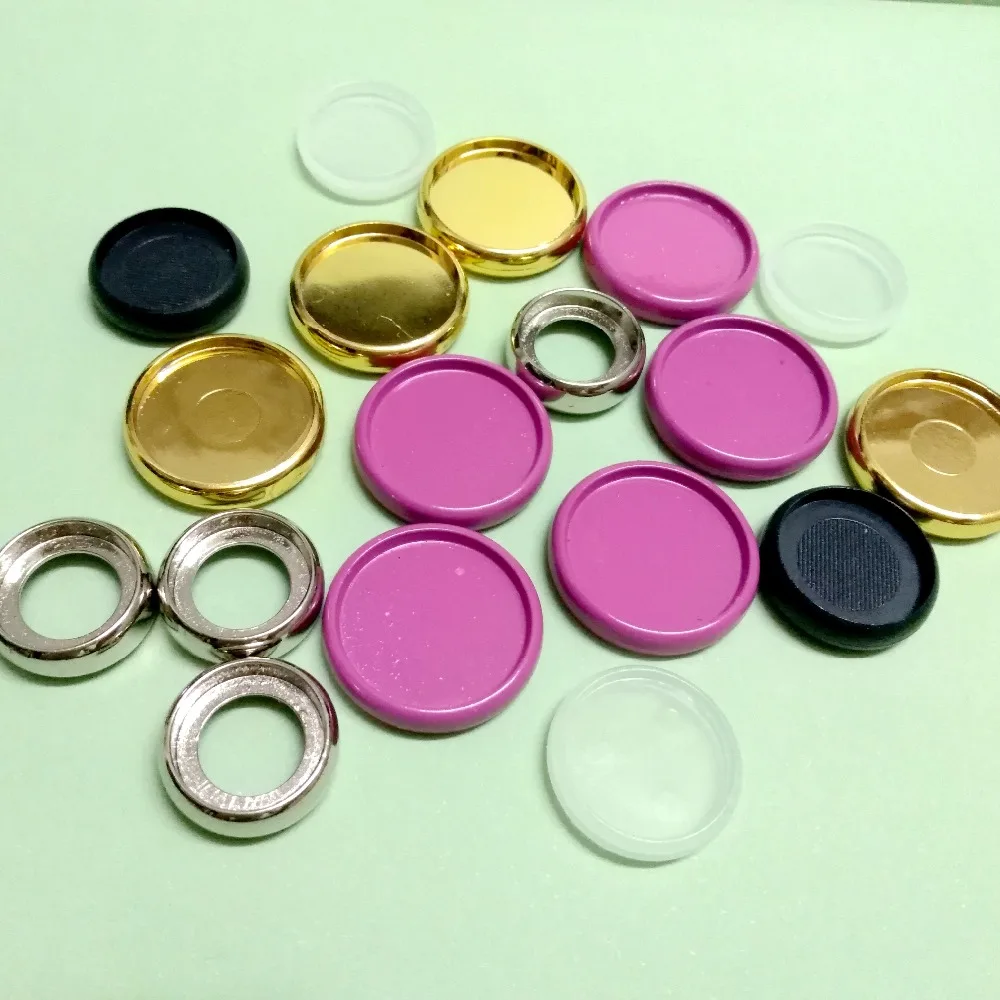 6Pcs 20&24mm T Mushroom Hole Plastic Round Ring Disc-binding Loose Book Bind Ring Disc Arc Binding Notebook Ring Office Supplies